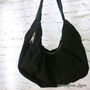 HOBO International Black Nylon Hobo Bag